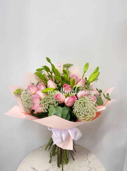 Ramo rosa pastel