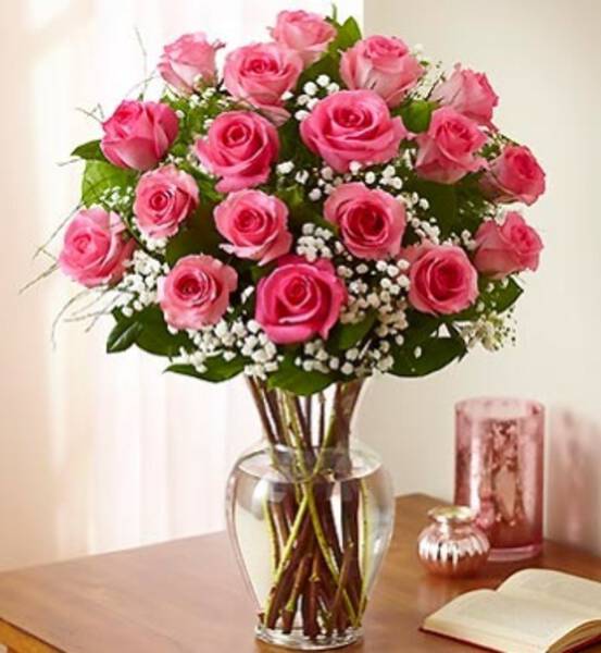 18 rosas en Pink